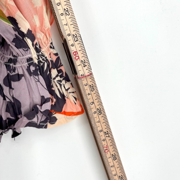 NWT Sanctuary Fade Into You Floral Blouse Sz M Patchwork Long Sleeve Multicolor - Picture 12 of 12